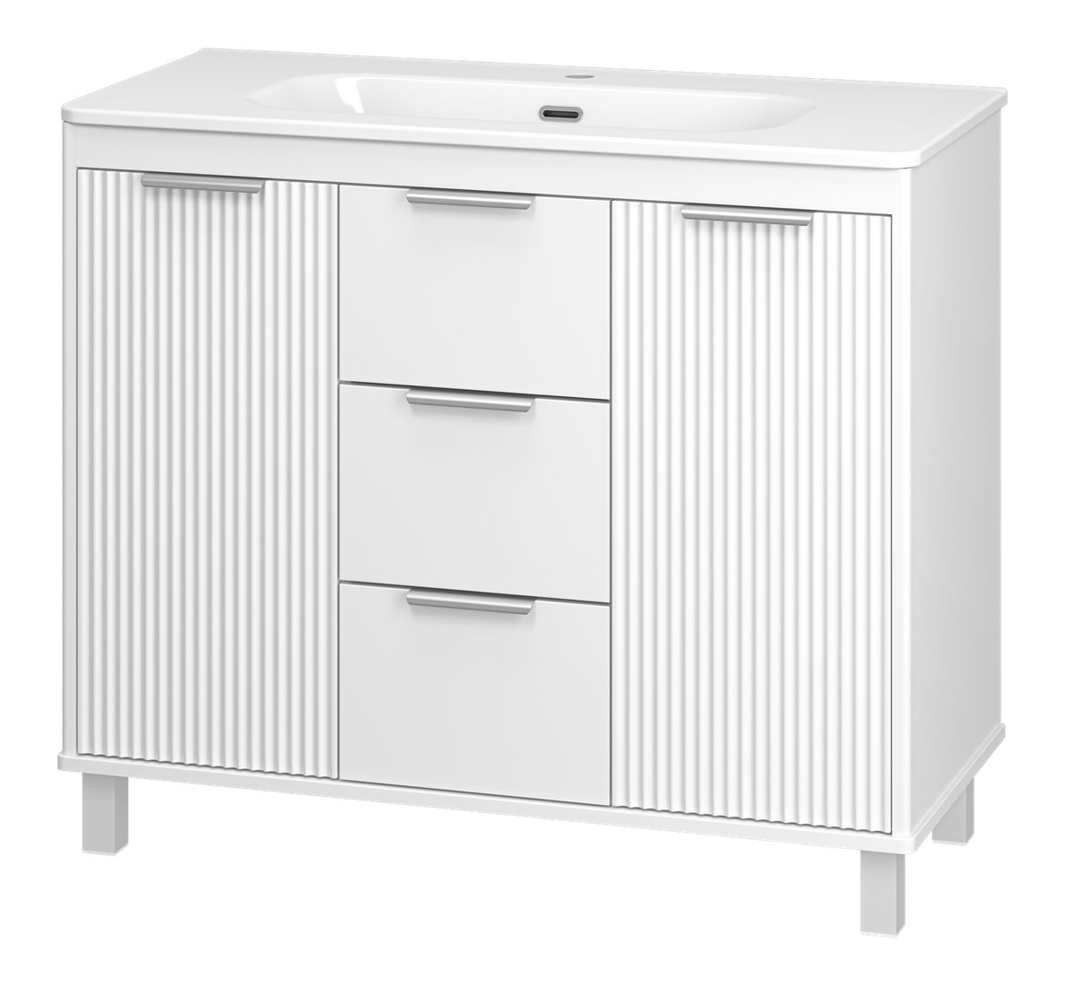 Brevita Тумба под умывальник Risacca 100 RIS-06100-0142Я (белый матовый)