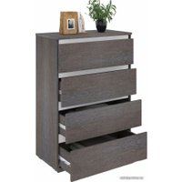 Комод Кортекс-мебель Бари 80 4ш (береза/береза/белый)