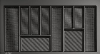 Лоток для столовых приборов AQ Tray 900 (графит)