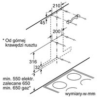 Кухонная вытяжка Bosch DWB06W452