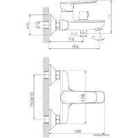 Смеситель Haiba HB60198 (хром)