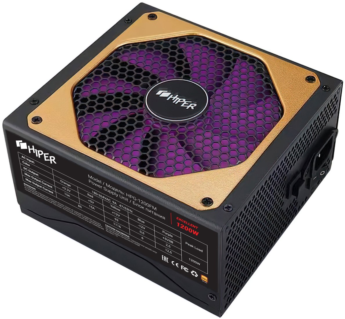 

Блок питания Hiper Excellent HPG-1200FM