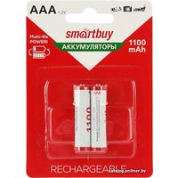 Аккумулятор SmartBuy AAA 1100mAh 2 шт. SBBR-3A02BL1100