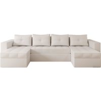 П-образный диван Настоящая мебель Константин (боннель, экокожа, белый)