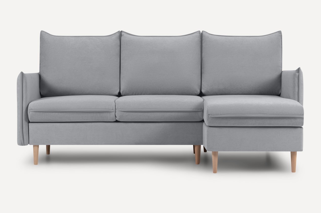 

Угловой диван Divan Слипсон Velvet Silver 260033 (серый)