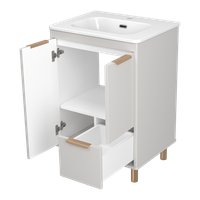  Brevita Тумба с умывальником Risacca Crema 60 RIS-06060-0342Я+B-OND060-01 (серый кашемир)