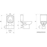 Унитаз напольный Cersanit Colour Clean On 011 KO-COL011-3/5-COn-DL