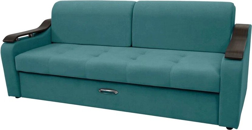 Диван Сириус Лидер-4 НПБ 225x110 (Eva 23 велюр зеленый)