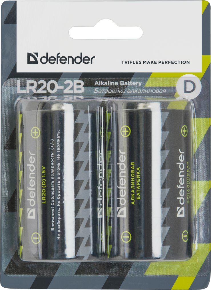 

Батарейка Defender D 2 шт [56022]