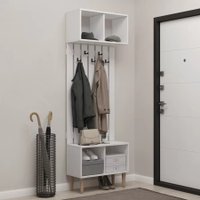Вешалка для одежды MONOFIX Одос настенная (белый)