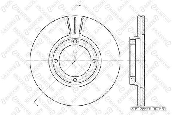 Тормозной диск Stellox 60203402VSX