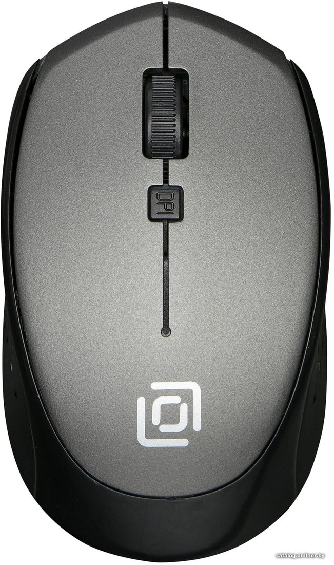 Мышь Оклик 488MW (черный/серый)