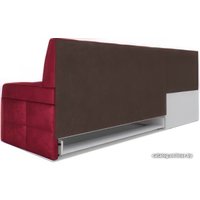 Угловой диван Мебель-АРС Атлантис левый 212x84x135 (бархат красный Star Velvet 3 Dark Red)