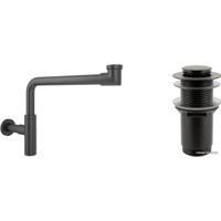 Сифон Wellsee Drainage System 182125002 (сифон, донный клапан, матовый черный)