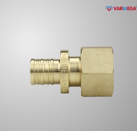 Фитинг Varmega Муфта латунная Slide-fit с внутренней резьбой 16х1/2 VM51311