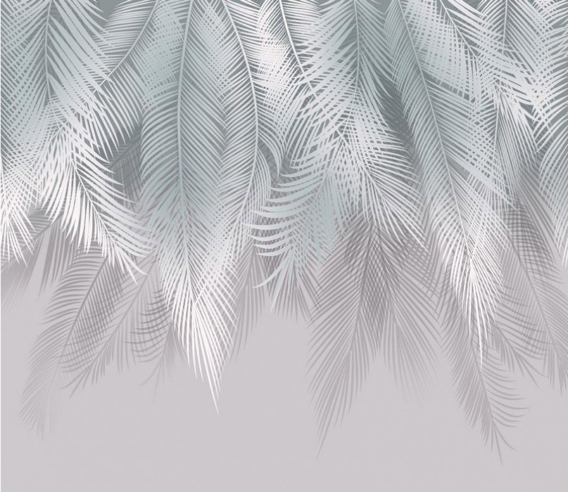 

Фотообои Citydecor Пальмовые листья с оттенком (бирюза-серый) 300x260