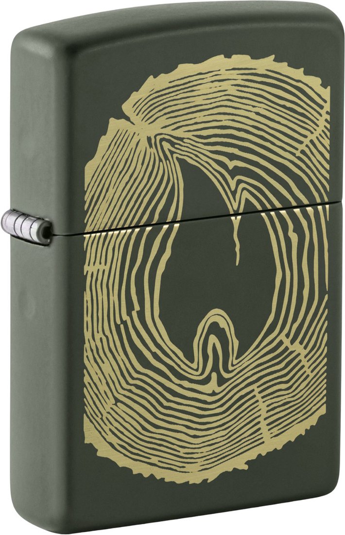 Зажигалка Zippo Green Matte Wood Ring 48959