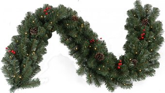 Рождественская ветка Winter Time 270 3A53-G0912-260TD (с шишками)