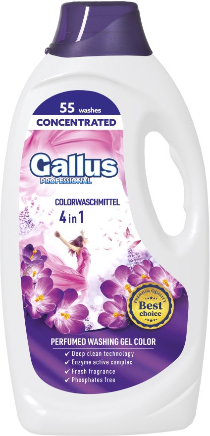 

Гель для стирки Gallus Professional Для цветных тканей 4в1 (1.98 л)