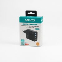 Сетевое зарядное Mivo MP-300Q (черный)