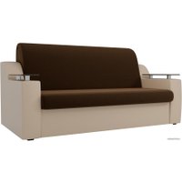 Диван Лига диванов Сенатор 100713 120 см (коричневый/бежевый)