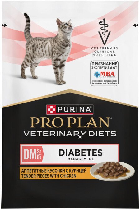 Пресервы Pro Plan Veterinary Diets DM St/0x с курицей 85 г
