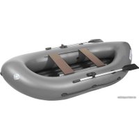 Гребная лодка Лоцман Турист ЛТ-300 ВНД (серый)