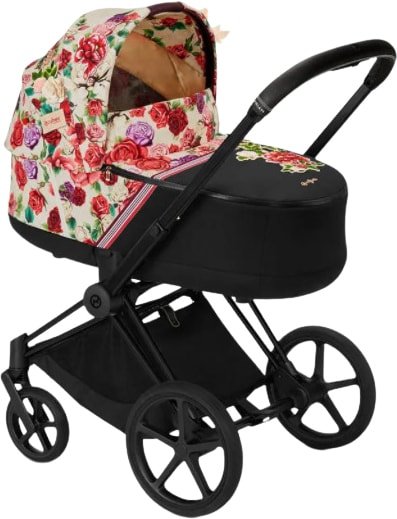

Универсальная коляска Cybex Priam III FE (spring blossom light, шасси matt black)