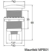 Пневматическая кнопка MAUNFELD MPB01