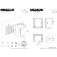 Винный шкаф Dunavox DAU-46.145DB