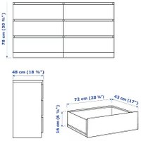 Комод Ikea Мальм 604.035.84 в Солигорске