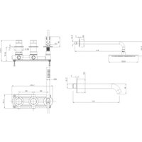 Душевая система  Abber Wasser Kreis 316 AF8150BG (золото брашированное) в Орше