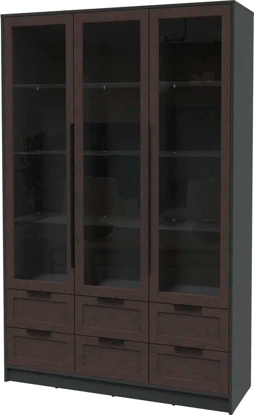 

Шкаф-витрина Интерлиния Концепт Тренд КТ-ШВ3 (антрацит/дуб английский)