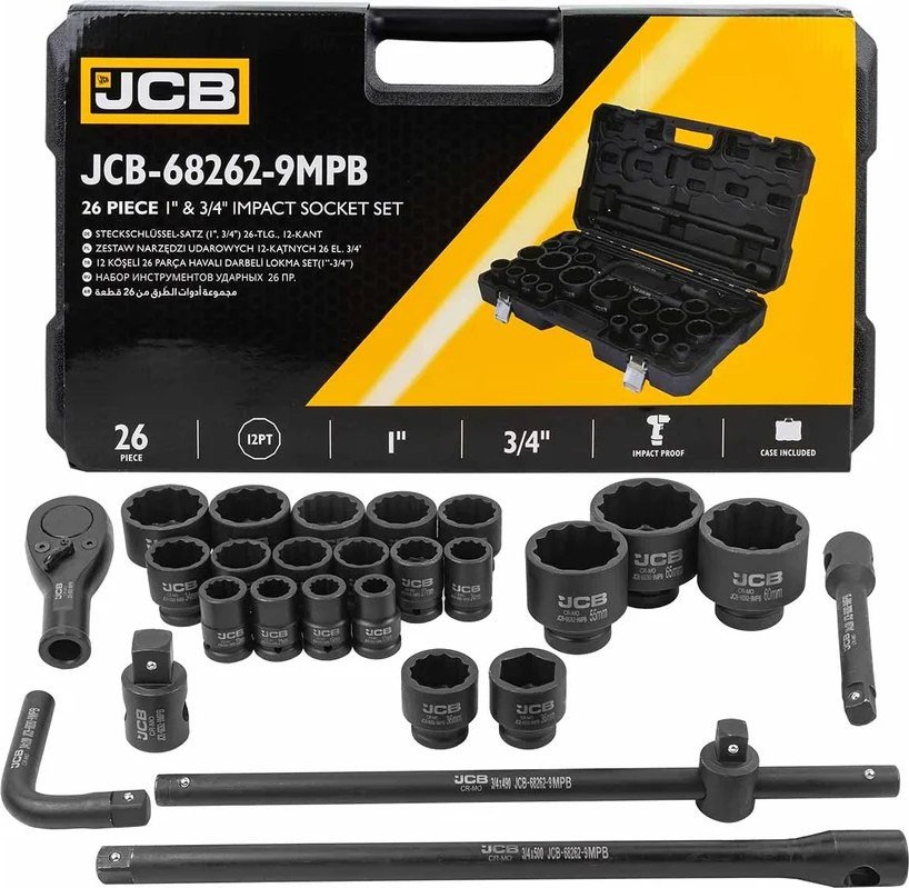 Универсальный набор инструментов JCB 68262-9MPB (59044)