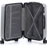 Чемодан-спиннер Torber T1919M 67 см (серебристый)