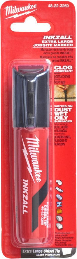 Маркер строительный Milwaukee Inkzall XL 4932471558 (черный)