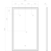  Vigo Зеркало Roberta Comfort 600