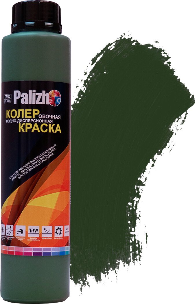 

Колеровочная краска Palizh Колеровочная CP.514 750мл (темно-зеленый)