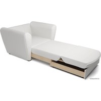 Кресло-кровать Мебель-АРС Квартет (экокожа, белый) в Гомеле
