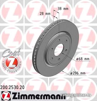 Тормозной диск Zimmermann 200253020