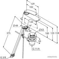 Смеситель Kludi Balance 520238775 (черный)