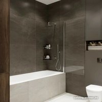 Стеклянная шторка для ванны Benetto Open BEN802-SLC