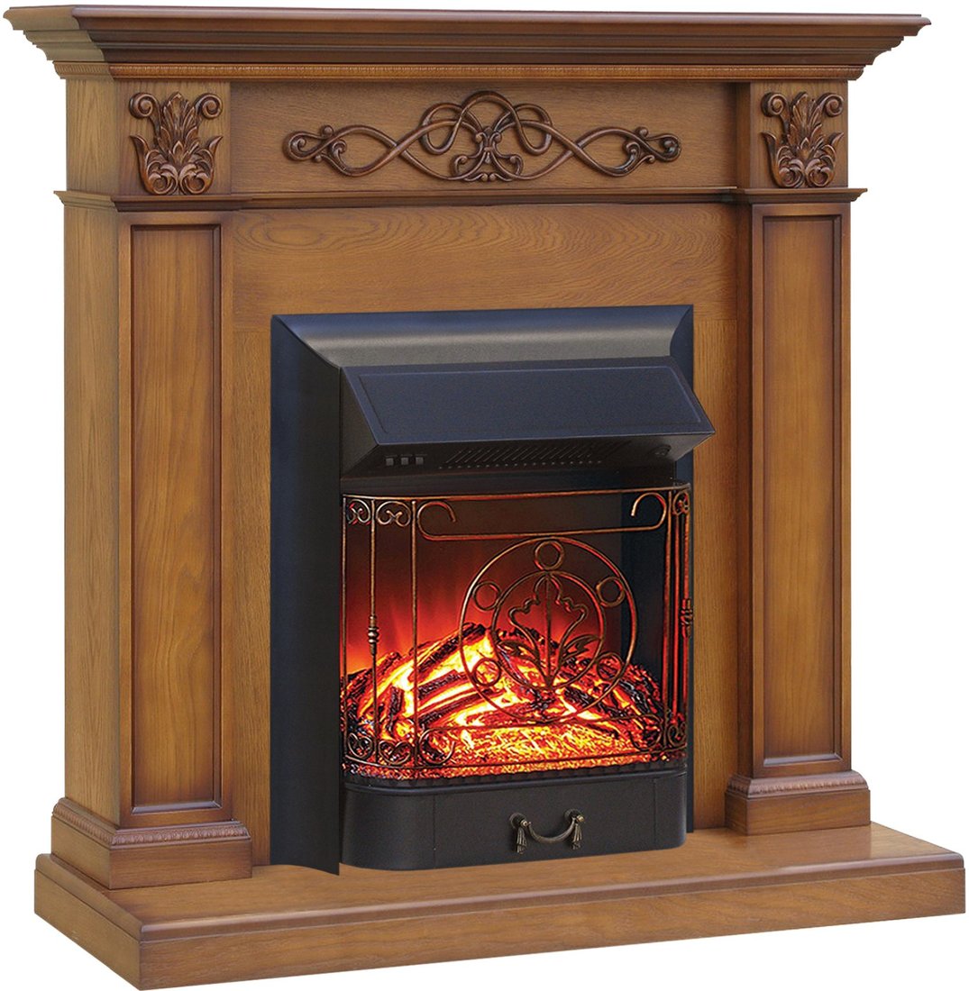 

Каминокомплект Smolcom Verona STD-ASP Majestic FX Black RB-STD3BLFX (дуб антик)