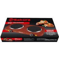 Настольная плита Sakura ПЭ-04 (коричневый глянцевый)