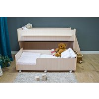 Двухъярусная кровать Красная звезда Р444 Капризун 7 160/180x80 (дуб млечный)