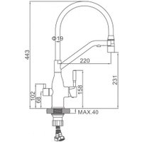 Смеситель Ledeme L4797A-9