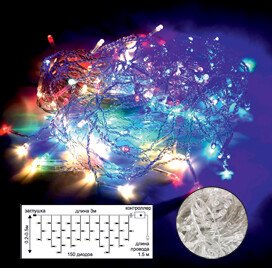 

Гирлянда бахрома Ecola N5RM03ELC