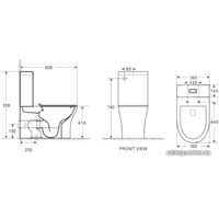 Унитаз напольный WeltWasser Telbach 001 GL-WT (белый глянец)