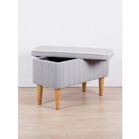 Банкетка MONOFIX Амма с ящиком (светло-серый №52)