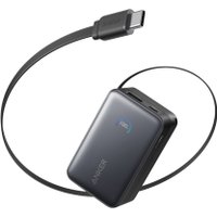 Внешний аккумулятор Anker Nano Power Bank Built-in USB-C A1638 45W 10000mAh (черный)